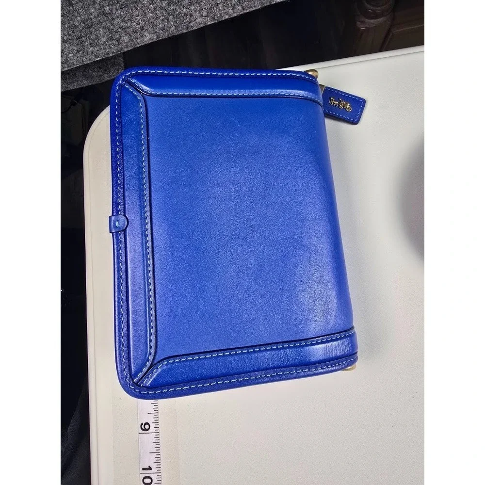 Vintage Coach Blue Leather Purse